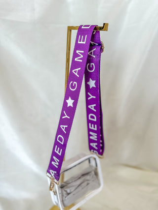 Purple Gameday Girl Bag Strap - Everyday EDEN Boutique & Gifts