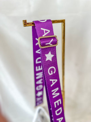 Purple Gameday Girl Bag Strap - Everyday EDEN Boutique & Gifts