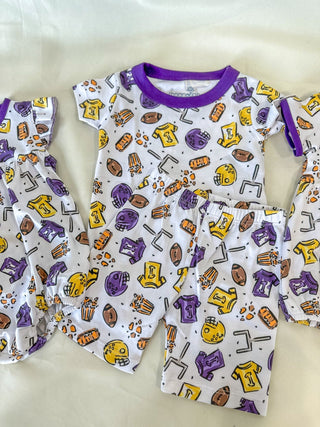 Purple & Gold Future Draft Picks Short Pajamas - Everyday EDEN Boutique & Gifts