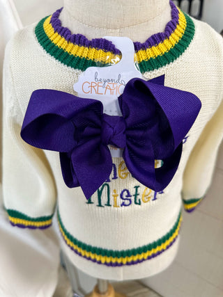 Purple Grosgrain Bow on Clip - Everyday EDEN Boutique & Gifts