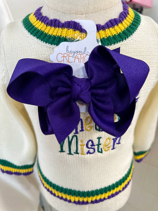 Purple Grosgrain Bow on Clip - Everyday EDEN Boutique & Gifts