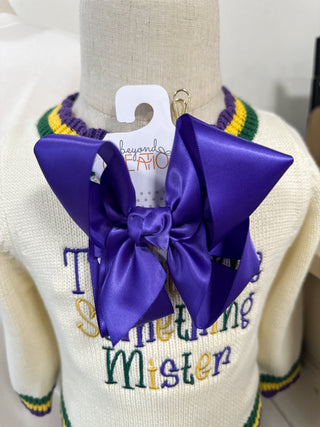 Purple Large Satin Bow - Everyday EDEN Boutique & Gifts