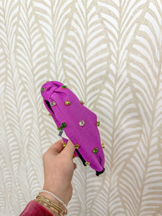 Purple Mardi Gras Season Headband - Everyday EDEN Boutique & Gifts