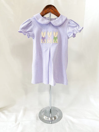 Purple Sweet Little Bunnies Dress - Everyday EDEN Boutique & Gifts