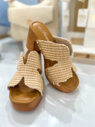 Raffia London Platform Heel - Everyday EDEN Boutique & Gifts