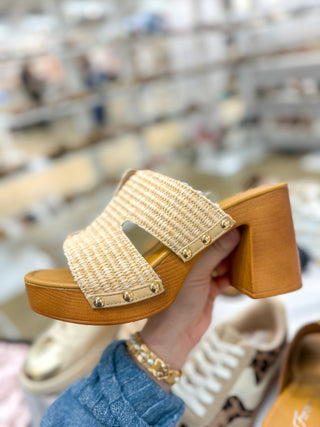 Raffia London Platform Heel - Everyday EDEN Boutique & Gifts