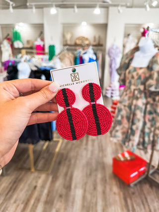 Red & Black Colleen Earrings - Everyday EDEN Boutique & Gifts