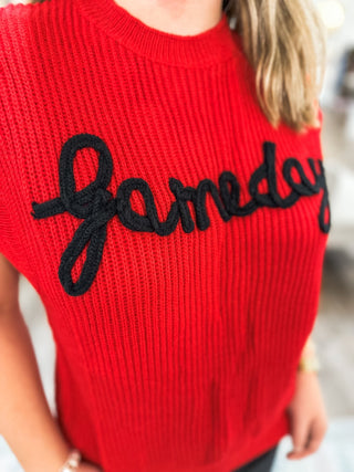 Red & Black Gameday So Sewn Soft Sleeveless Top - Everyday EDEN Boutique & Gifts