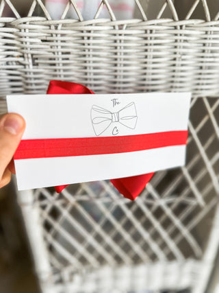 Red Classic Grosgrain Satin Headband Bow - Everyday EDEN Boutique & Gifts