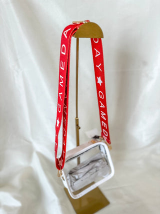 Red Gameday Girl Bag Strap - Everyday EDEN Boutique & Gifts
