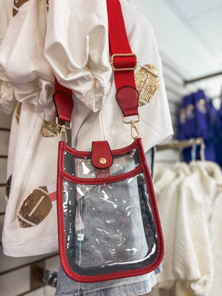 Red Keep It Clear Crossbody - Everyday EDEN Boutique & Gifts