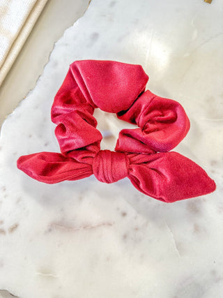 Red Pearl Velvet Scrunchie Set - Everyday EDEN Boutique & Gifts