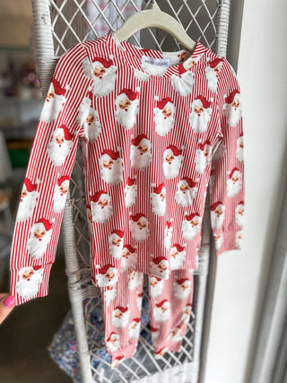 Red Toddler Vintage Santa Pajama Pants Set - Everyday EDEN Boutique & Gifts