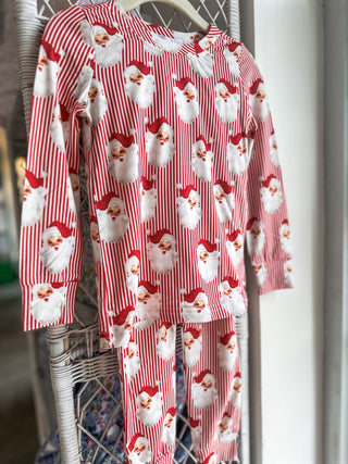 Red Toddler Vintage Santa Pajama Pants Set - Everyday EDEN Boutique & Gifts