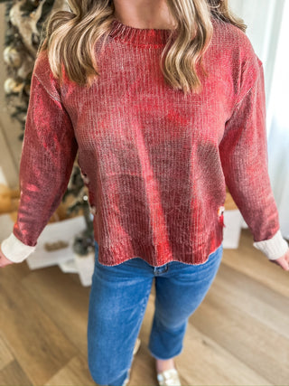 Red Twinkle Lights Holiday Sweater - Everyday EDEN Boutique & Gifts