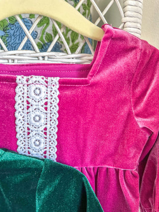 Red Velvet Girl Lace Bubble - Everyday EDEN Boutique & Gifts