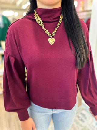 Ruby Essential Mock Neck Sweater - Everyday EDEN Boutique & Gifts
