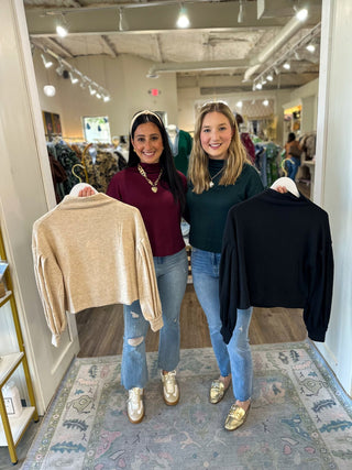 Ruby Essential Mock Neck Sweater - Everyday EDEN Boutique & Gifts