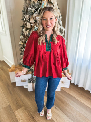 Ruby Winterberry Plaid Top - Everyday EDEN Boutique & Gifts