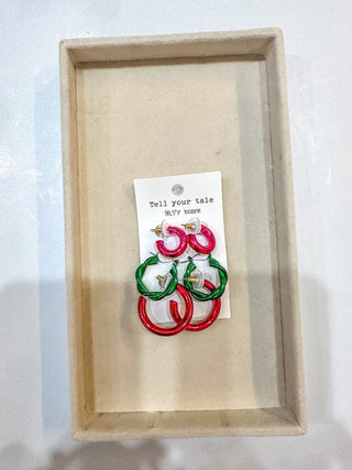 Santa Baby 3 Hoop Earring Set - Everyday EDEN Boutique & Gifts