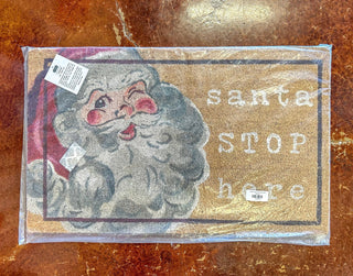 Santa Stop Here Door Mat - Everyday EDEN Boutique & Gifts