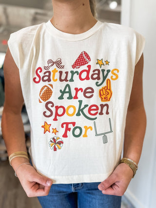 Saturdays are Spoken For Tank - Everyday EDEN Boutique & Gifts