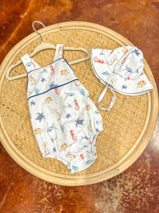 Sea Friends Boy Bubble with Sun Hat - Everyday EDEN Boutique & Gifts