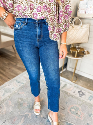 Sea of Love High Rise Mini Ankle Bootcut Denim - Lovervet by Vervet - Everyday EDEN Boutique & Gifts