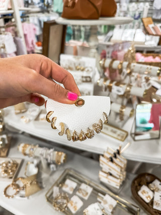 Set of 5 Small Huggie Gold Textured & Pearl Hoops - Everyday EDEN Boutique & Gifts