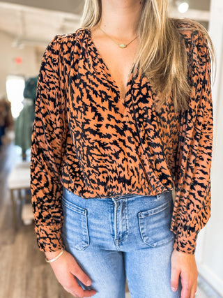 She's So Wild Velvet Detail Bodysuit - Everyday EDEN Boutique & Gifts