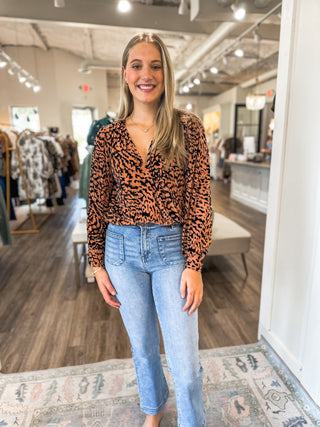 She's So Wild Velvet Detail Bodysuit - Everyday EDEN Boutique & Gifts