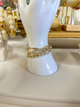Silver & Gold Beaded Bracelet Set - Everyday EDEN Boutique & Gifts