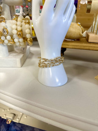 Silver & Gold Beaded Bracelet Set - Everyday EDEN Boutique & Gifts