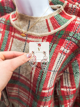 Silver Textured Layered Circle 1.5" Earring - Everyday EDEN Boutique & Gifts