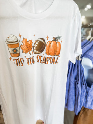 Soft White Tis' The FALL Season Women's Graphic Tee - Everyday EDEN Boutique & Gifts