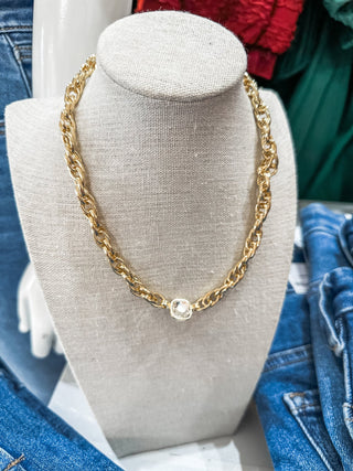 Square Beaded Chunky 16" - 18" Necklace - Everyday EDEN Boutique & Gifts