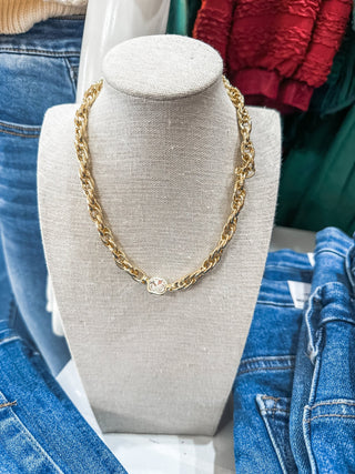 Square Beaded Chunky 16" - 18" Necklace - Everyday EDEN Boutique & Gifts