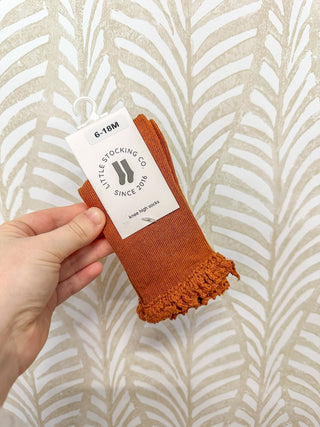 Sugar Almond Lace Top Knee - High Socks - Everyday EDEN Boutique & Gifts