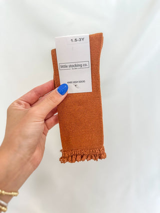 Sugar Almond Lace Top Knee - High Socks - Everyday EDEN Boutique & Gifts