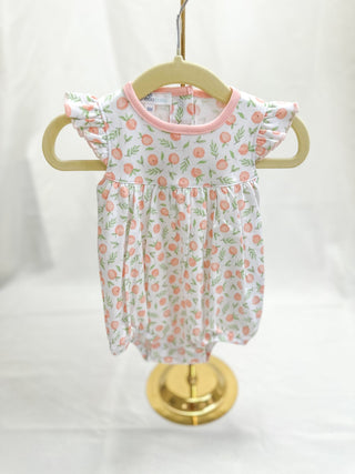 Summer Peaches Print Bubble - Magnolia Baby - Everyday EDEN Boutique & Gifts