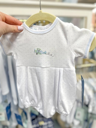 Take Flight Embroidered Boy Bubble - Magnolia Baby - Everyday EDEN Boutique & Gifts