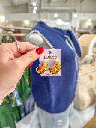 Taylor 18K Gold Plated Cresent Hoop Earrings - Everyday EDEN Boutique & Gifts