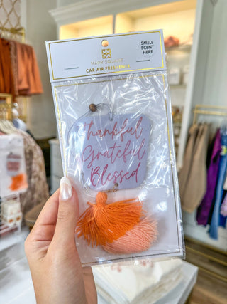 Thankful Grateful Blessed Car Freshie - Everyday EDEN Boutique & Gifts