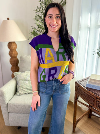 The Bourbon Street Stripe Sweater - Everyday EDEN Boutique & Gifts