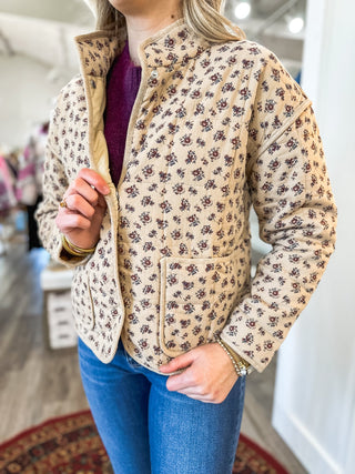 The Charming Cottage Quilted Jacket - Everyday EDEN Boutique & Gifts