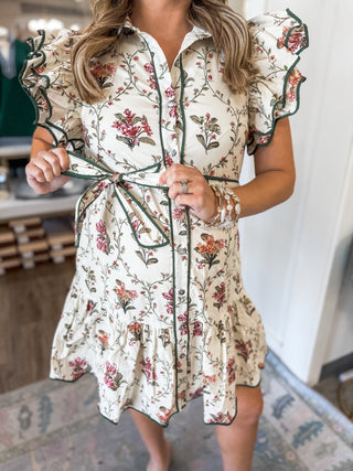 The Heirloom Ruffle Mini Dress - Everyday EDEN Boutique & Gifts