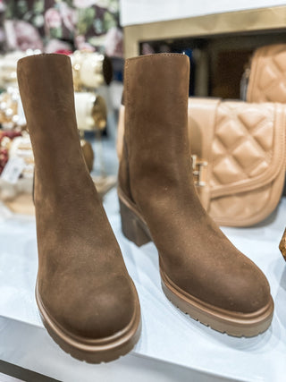The Megan Coffee Lug Bootie - Everyday EDEN Boutique & Gifts