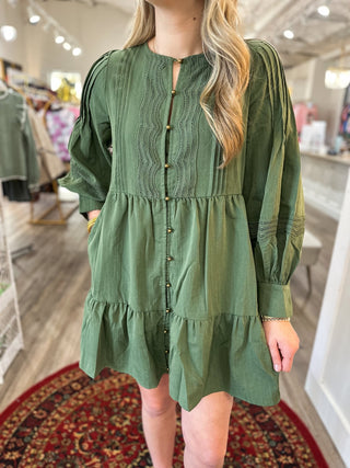 The Moss Meadow Mini Dress - Everyday EDEN Boutique & Gifts