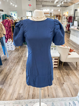 The Navy Margo Mini Dress - Everyday EDEN Boutique & Gifts