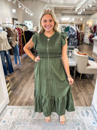 The Olive Josie Midi Dress - Everyday EDEN Boutique & Gifts